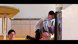Stepmom Stuck in Washing Machine – Hot 3D Hentai Breakout Fantasy