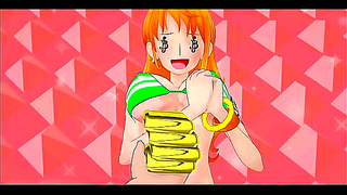 Nami Takes Flight in Sheer Green Bikini – Steamy One Piece MMD Encounter