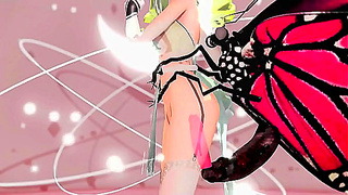 Mikus Sensual Insect Dance Tempts Partner into Wild Creampie Moment Clip