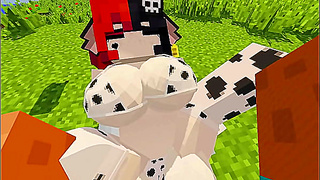 Jenny Seduces Busty Cow Girl MILF for Steamy Hentai Encounter