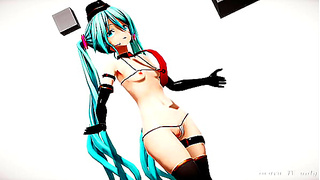 Miku Dominates in Pink Cat-Ear Fantasies – Steamy MMD Hentai Action