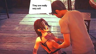Lara Croft Teases Lover in Hot Hentai Adventure Fantasy Scene