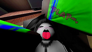 Voluptuous Latina Rides Massive Cock in Hot Roblox Fantasy