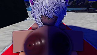 Roblox Player Embarks on Steamy Beach Encounter in Virtual Paradise