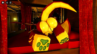 Furry Halloween Fun Leads to Steamy Roblox-Inspired Tryst