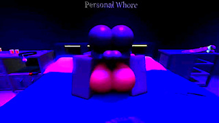 Ebony Titan Dominates Roblox Player in Steamy Hentai Encounter