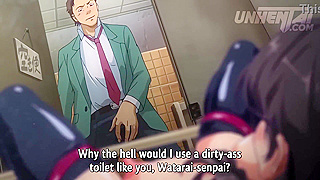 Steamy College Bathroom Threesome Ignites Horny Hentai Action