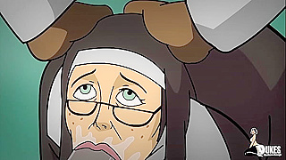 Ebony Stud Claims Curvy Nun Milf in Steamy Hentai Encounter