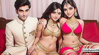Desi MILF Explores Forbidden Desires with Stepkids in Hot Hentai Fantasy