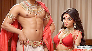 Stepmom Busty Bhabhi Teach Curious Stepson Steamy Anal Pleasures Together