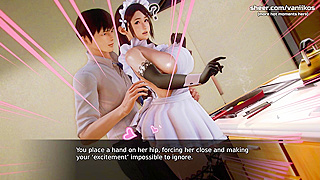 Naughty Waifu Succumbs to Temptation in Steamy College Hentai Fantasy