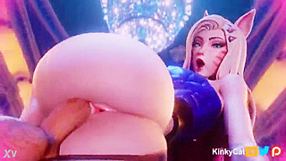 Ahri KDA Seduces Her Lover in a Fiery 3D Hentai Tryst Fueled by Lust
