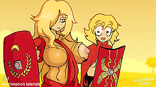 Empress Fights Forbidden Desire in Busty Battle Armor – A Steaming Saga