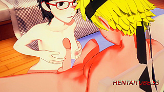 Sarada Tempts Naruto with Seductive Blowjobs Leading to Steamy Hentai Action