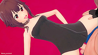 Megumins Seductive Strip Ignites Wild Passion in Love Hotel Tryst