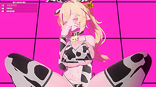 Anime Icons Heat Up in Sultry MMD Rendezvous – A Fiery Digital Desire Awakens