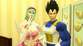 Bulma Vegetas Fiery Tryst Sparks Explosive Passion in Space Palace