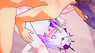 Castorice Pleasured by Muscular Lover in Hot Honkai Fantasy Scene