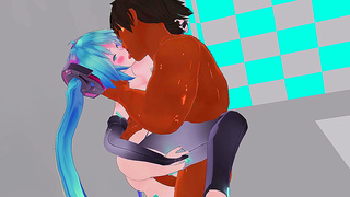 Gorgeous Anime Girl Rides Huge Dick in Hot 3D MMD Sex Fantasy
