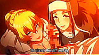 Anime threesome erupts in fiery passion with explosive group ecstasy