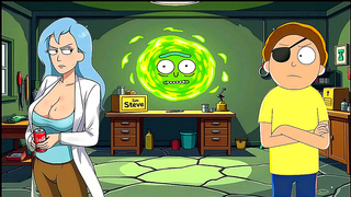 Sky Succubus Tempts Evil Morty with Steamy Milf Creampie Action