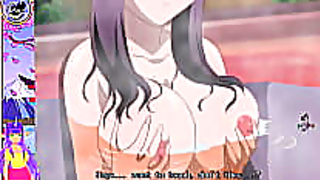 Brunette VTuber Seduces Classmate with Fiery Blowjob in Steamy Anime Tryst