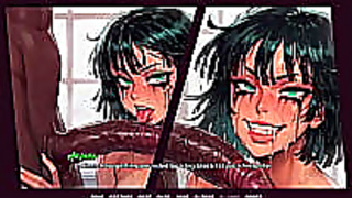 Anime Beauty Seduced by Massive Shaft in Hot Oral Fantasy Scene