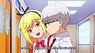 Voluptuous Anime Beauty Ignites Hot Campus Threesome Adventure