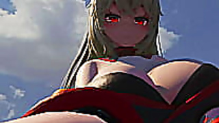 Petite Boy Pleasures Giant Censored Beauty in Steamy VR Fantasy Shemale Sex