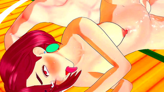 Momo Ayase Rides Wild 3D Hentai Wave in Steaming Squirt Adventure