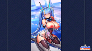 Voluptuous Anime Vixen Seduces Alone With Sultry Strip Tease Fantasy