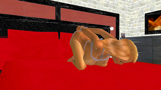 Anime Babe Gets Pounded by Massive Dick From Behind in Hot Creampie Scene