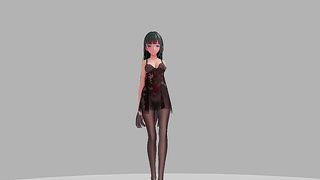 Curvy Manga Goddess Seduces Older Player in Spicy Gaming Fantasy Affair
