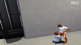 Seductive Anime Beauty Tempts Lover in Steamy Game Night Encounter