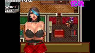 Scarlet Black Widow Teases Gamer Dude with Sensual Blowjob on Couch